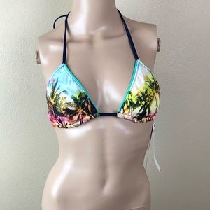 Sperry New Reversible Multi Colored Bikini Small